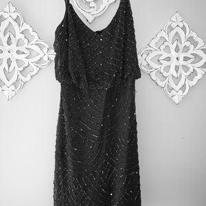 Dark grey Adrianna Papell sequin dress